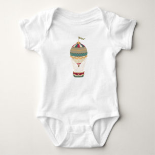 Heißluftballon mit Fahne Baby Strampler