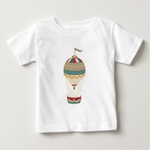 Heißluftballon mit Fahne Baby T-shirt