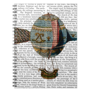 Heißluftballon mit Schwanz-Feder Notizblock