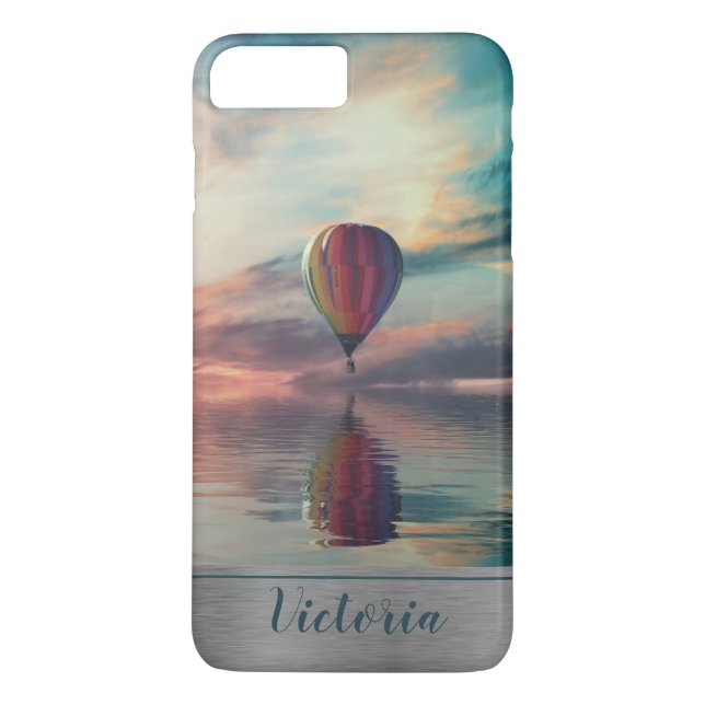 Heißluftballon-Monogramm Case-Mate iPhone Hülle (Rückseite)