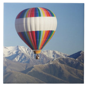 Heißluftballon nahe Methven, Canterbury Fliese