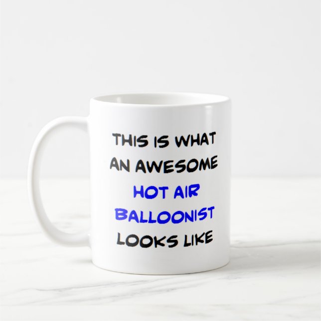 Heißluftballon, phantastisch kaffeetasse (Links)