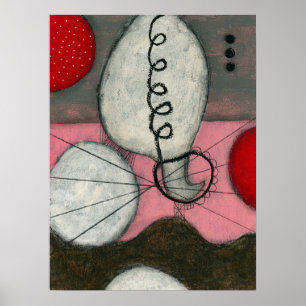 Heißluftballon Poster Mauer Kunst