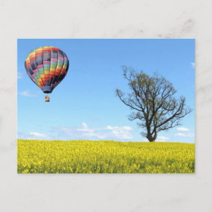 Heißluftballon Postkarte