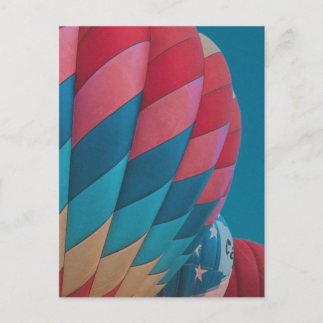 Heißluftballon  postkarte (Vorderseite)