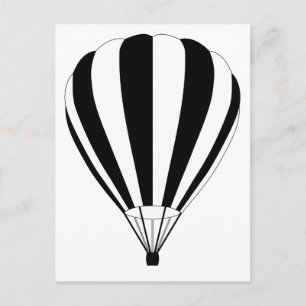 Heißluftballon Postkarte