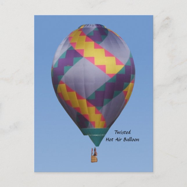 Heißluftballon Postkarte (Vorderseite)