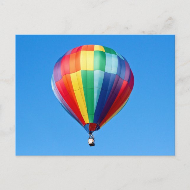 Heißluftballon Postkarte (Vorderseite)