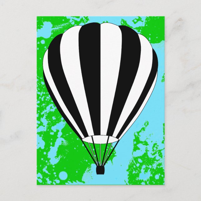 Heißluftballon Postkarte (Vorderseite)