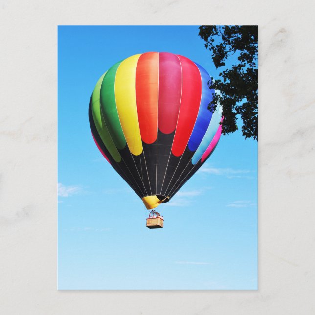 Heißluftballon Postkarte (Vorderseite)