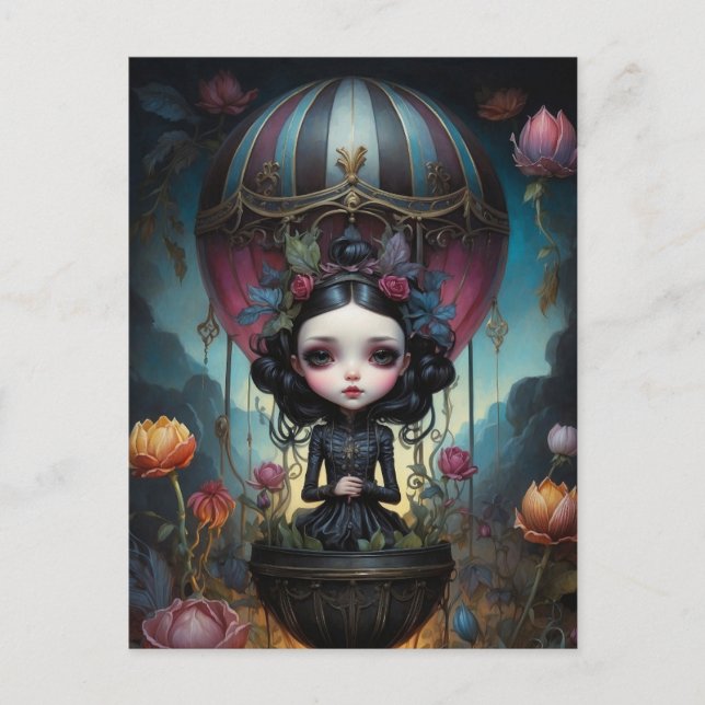 Heißluftballon Postkarte (Vorderseite)