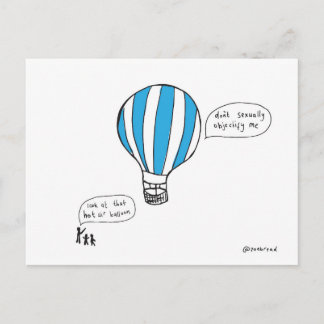 Heißluftballon Postkarte