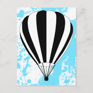 Heißluftballon Postkarte