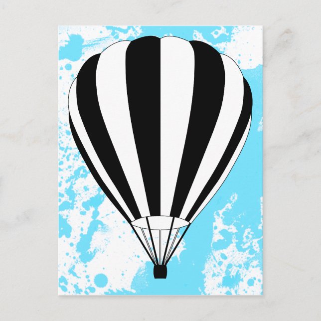 Heißluftballon Postkarte (Vorderseite)