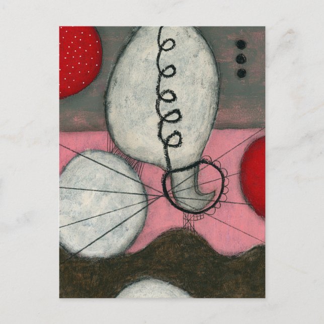 Heißluftballon Postkarte (Vorderseite)