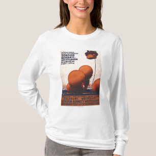 Heißluftballon-Rennen-Plakat Gordons Bennett T-Shirt