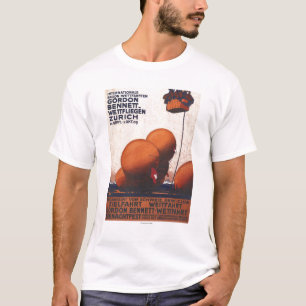 Heißluftballon-Rennen-Plakat Gordons Bennett T-Shirt