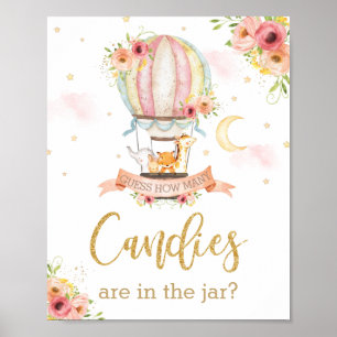 Heißluftballon schätzt, wie viele Candies im Jar-S Poster