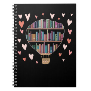 Heißluftballon Shape Book Lover Library Notizblock
