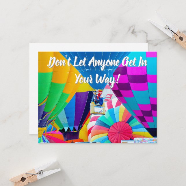 Heißluftballon-Spektakel (Vorderseite/Rückseite Beispiel)