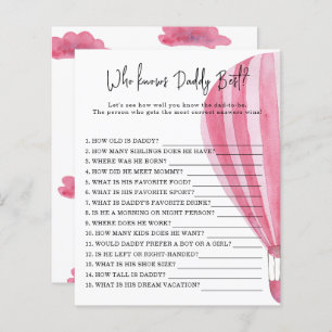 Heißluftballon - Spiel Wer DADDY am besten kennt