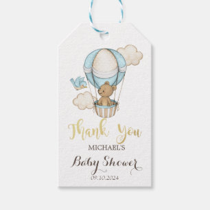 Heißluftballon Teddy Bear Cloud Bird Baby Dusche Geschenkanhänger