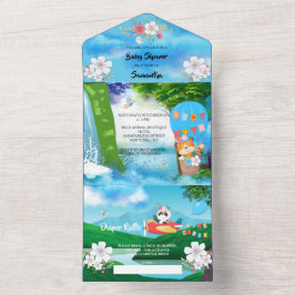 Heißluftballon Tier Pilot Flugzeug Jungs Partys All In One Einladung