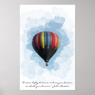 Heißluftballon-Traum Poster