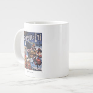 Heißluftballon und japanisches Ladys Poster Jumbo-Tasse