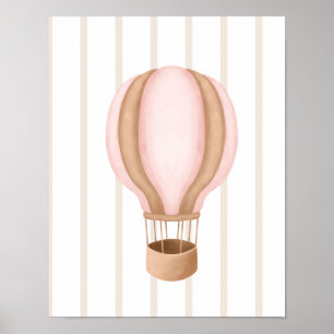 Heißluftballon-Wandkunst Kinderzimmer Poster