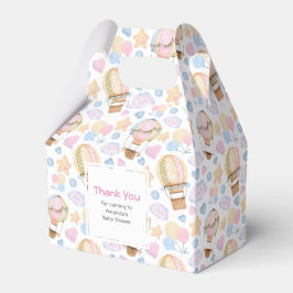 Heißluftballon Wasserfarben Muster Geschenkschachtel