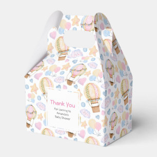 Heißluftballon Wasserfarben Muster Geschenkschachtel