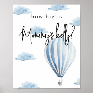 Heißluftballon - Wie dick ist Mamas Bauch Poster