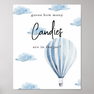 Heißluftballon - Wie viele Süßigkeiten Poster