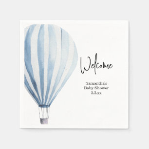Heißluftballon-Willkommens-Baby-Party Serviette