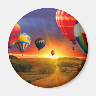 Heißluftballonbild Magnet