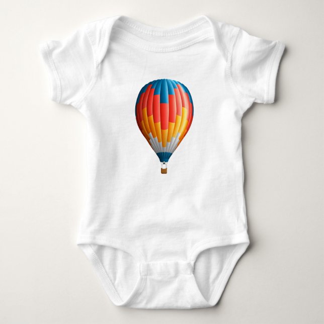 Heißluftballondesign Baby Strampler (Vorderseite)