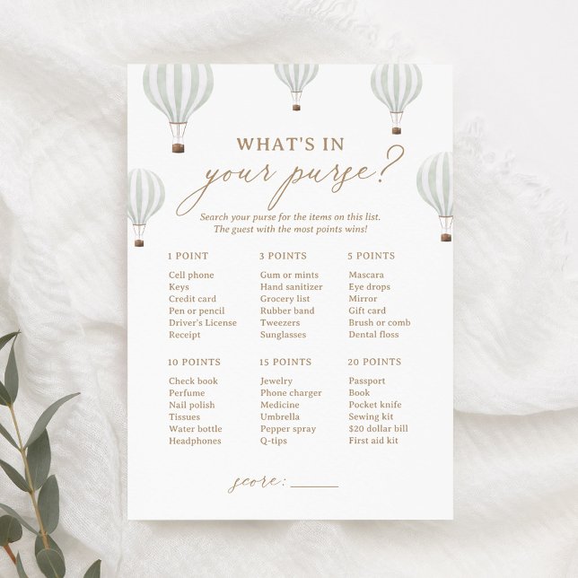 Heißluftballondusche Was steckt in deinem Handspie Einladung (Von Creator hochgeladen)