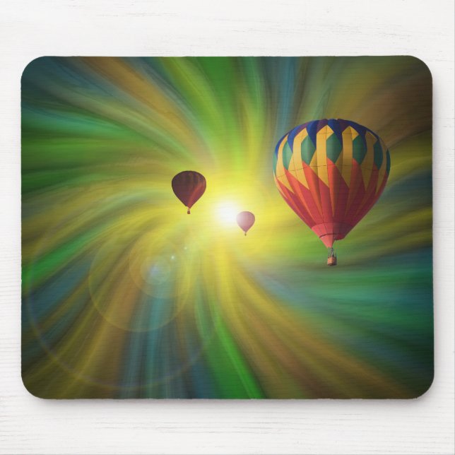 Heißluftballone in einer wirbelnden mousepad (Vorne)