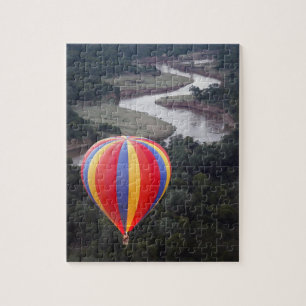 Heißluftballonfahren über dem Mara-Fluss Puzzle