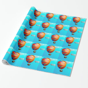 Heißluftballonfahrt Geschenkpapier