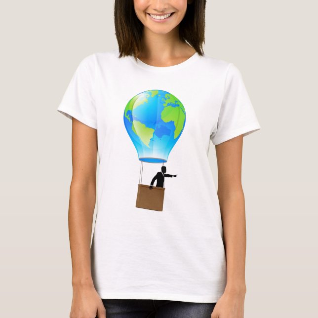 Heißluftballonkugel T-Shirt (Vorderseite)