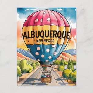 Heißluftballons Albuquerque New Mexico Postkarte