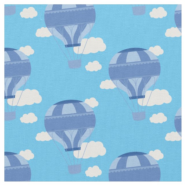 Heißluftballons blau stoff (Nahaufnahme)