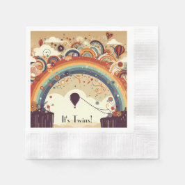 Heißluftballons farbenfroh serviette