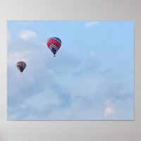 Heißluftballons Foto Poster