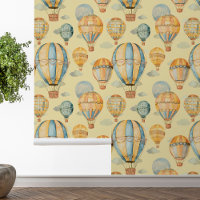 Heißluftballons Gelber Kinderzimmer-Nursery
