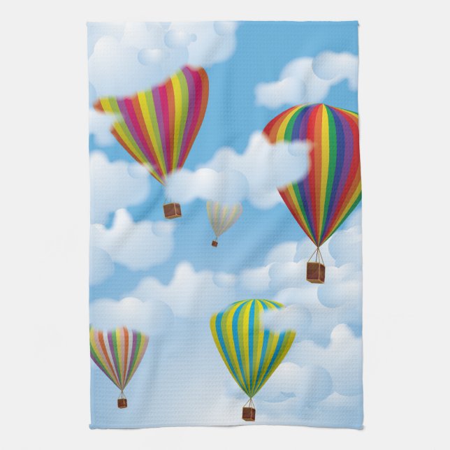 Heißluftballons Geschirrtuch (Vertikal)