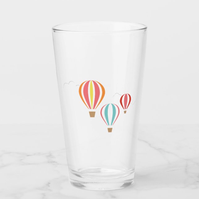 Heißluftballons Glas (Vorderseite)