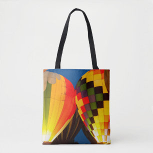 Heißluftballons glühen